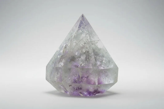 Faceted Amethyst Quartz Generator Point, Inner Peace, 8.96 oz crystal