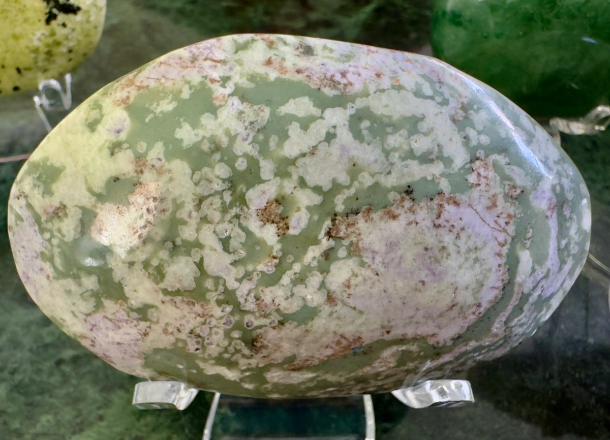 Colorful Ocean Jasper Palm Stone Healing Crystal