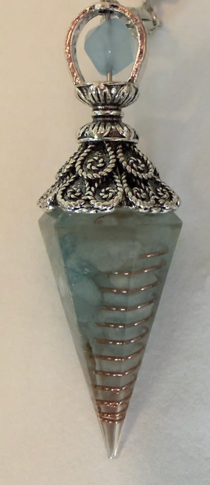 aventurine orgone stone pendulum
