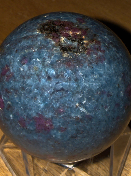 Ruby in Kyanite Sphere, Balance & Ambition, 1.88 inch diameter, 8.0 oz