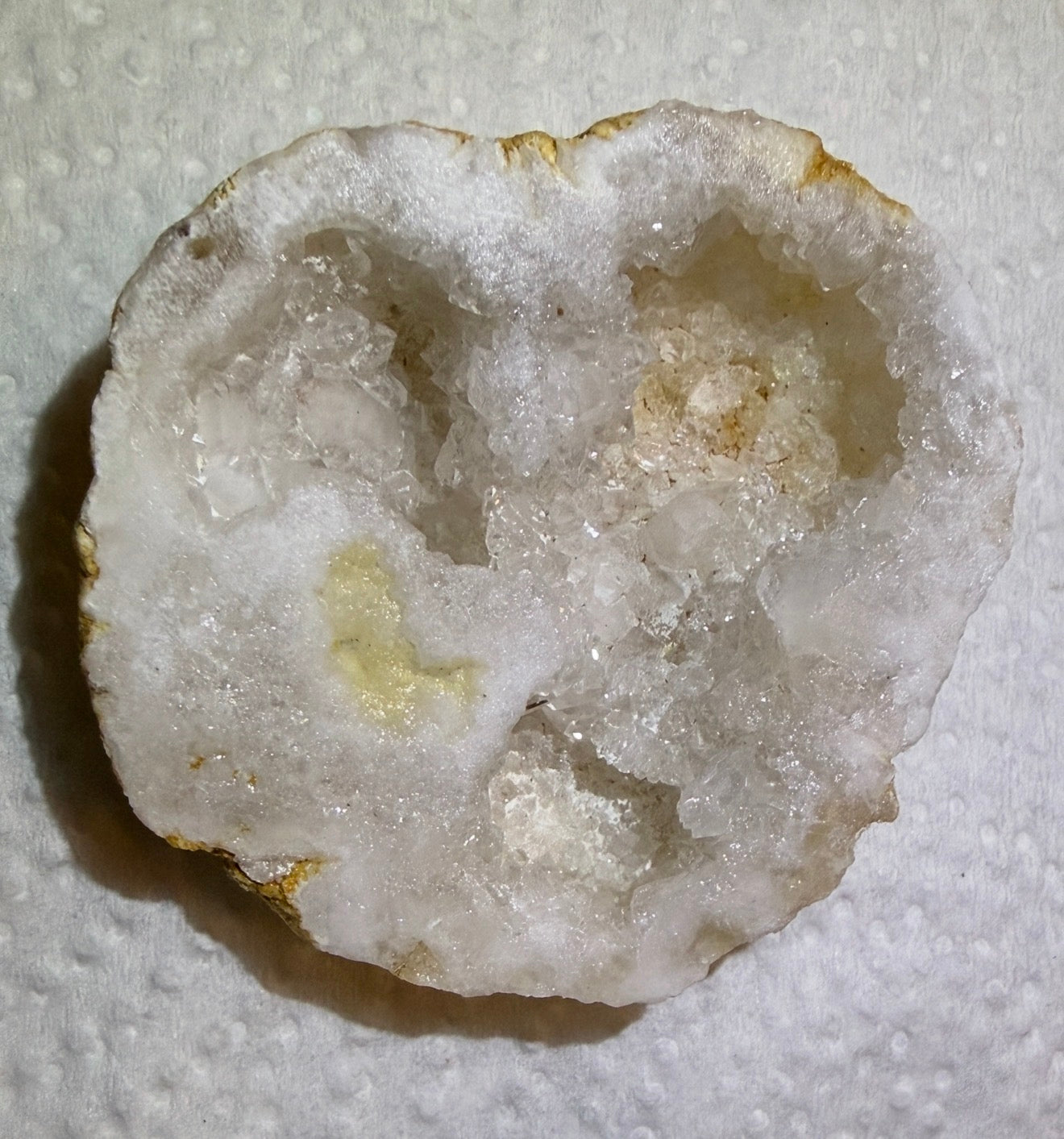 Clear Quartz Geodes Half Master Healer Crystal | Amplifies Clarity and Cleansing Energy