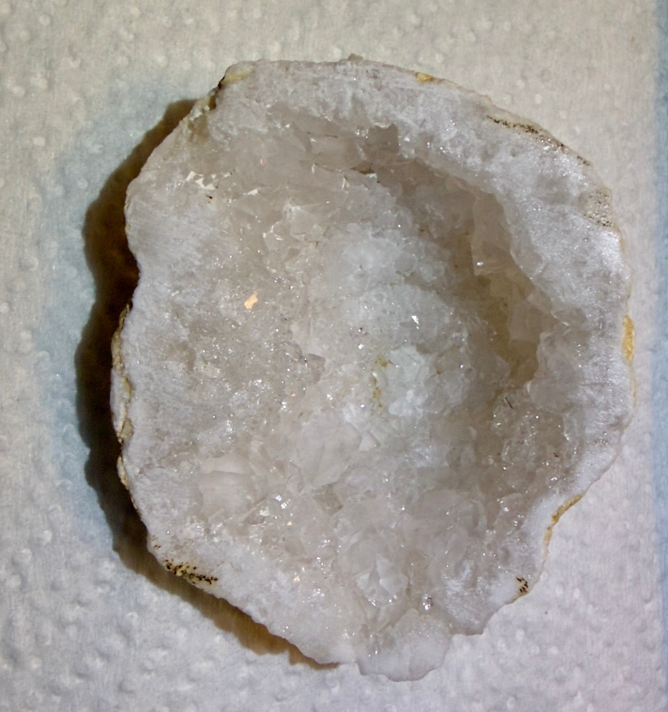 Clear Quartz Geodes Half Master Healer Crystal | Amplifies Clarity and Cleansing Energy