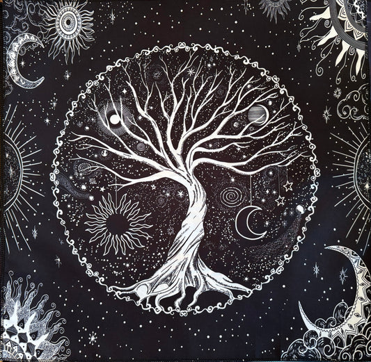 12 Constellations Tree of Life Altar Cloth - Main Street Crystals & Minerals