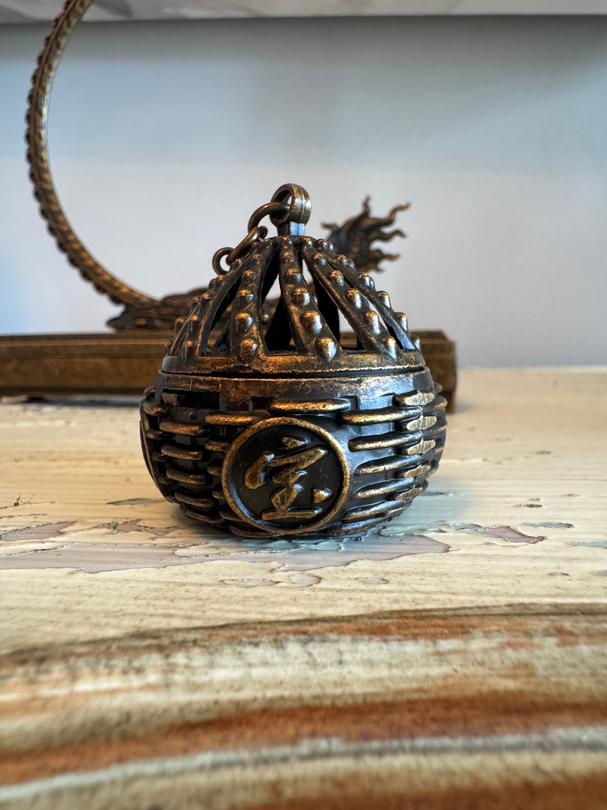 Brass Dragon Incense and Mourning Incense Burner - Main Street Crystals & Minerals