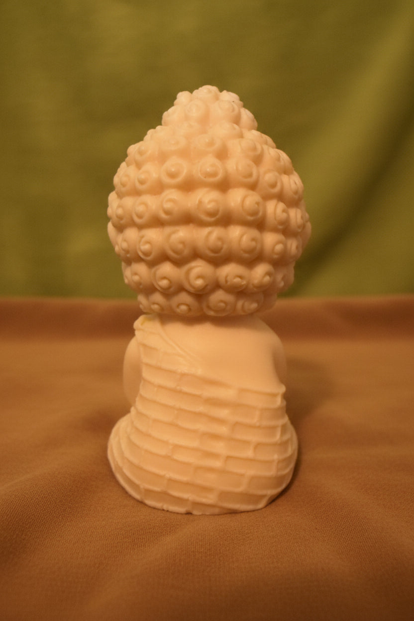 carved tagua nut baby buddha (back side photo)