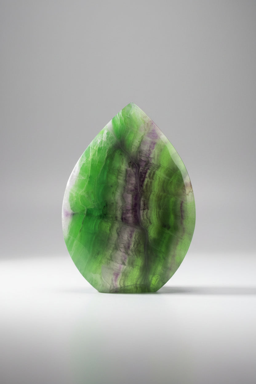 pretty fluorite free form with backlight