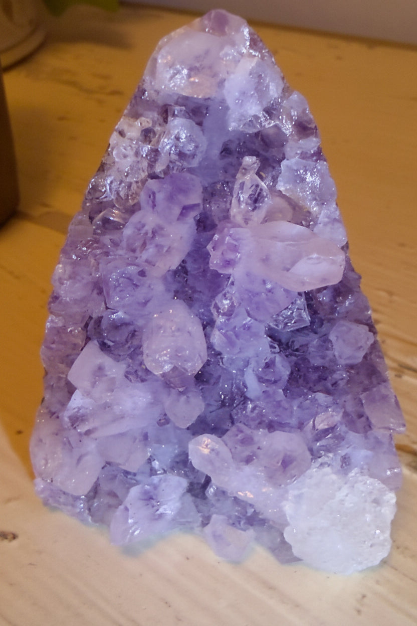 Amethyst Cluster with Celadonite | Third Eye & Crown Chakra | Wt 1.34 oz
