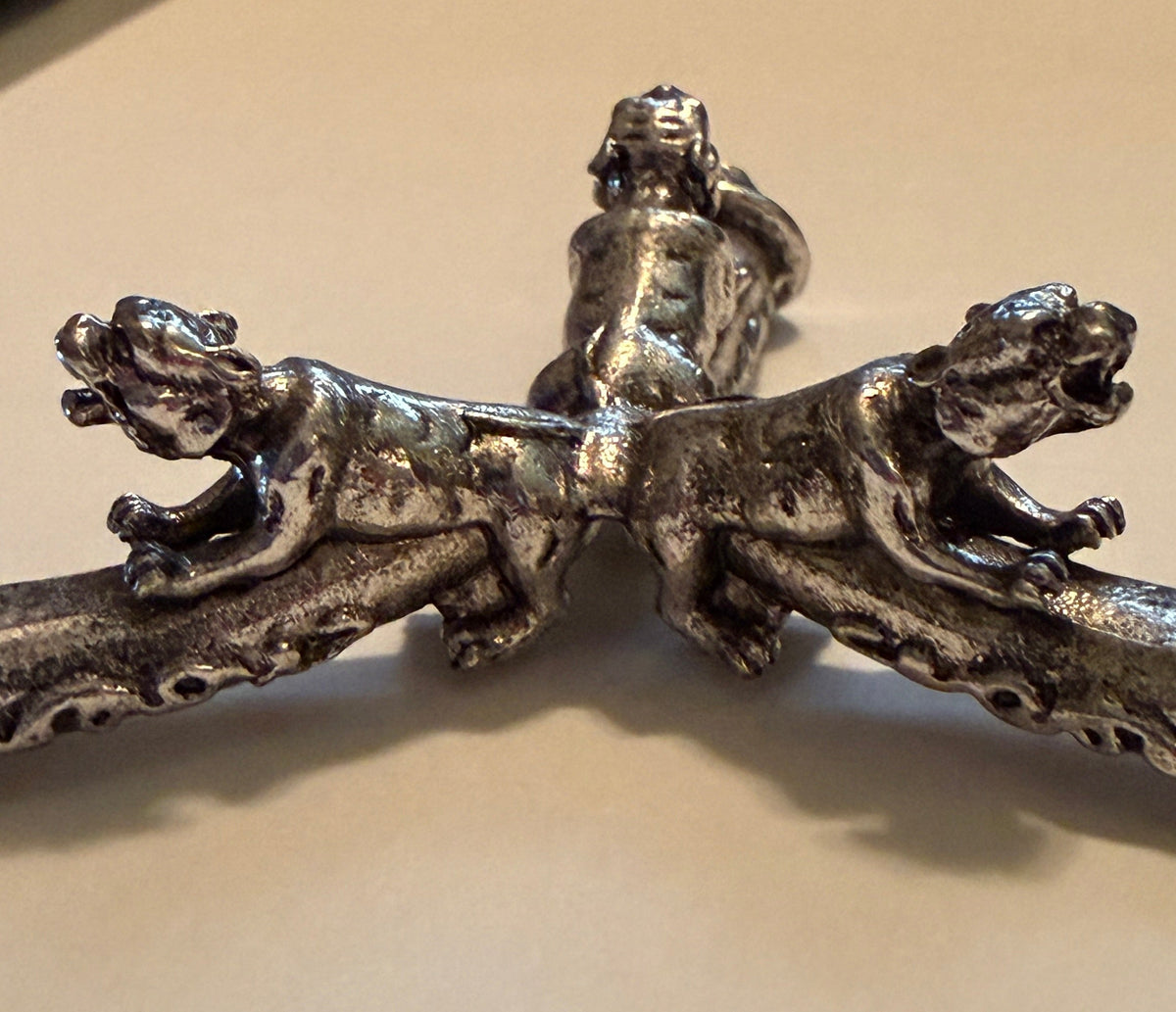 Silver Phallic-Shaped Crystal Sphere Stands | Animal Designs
