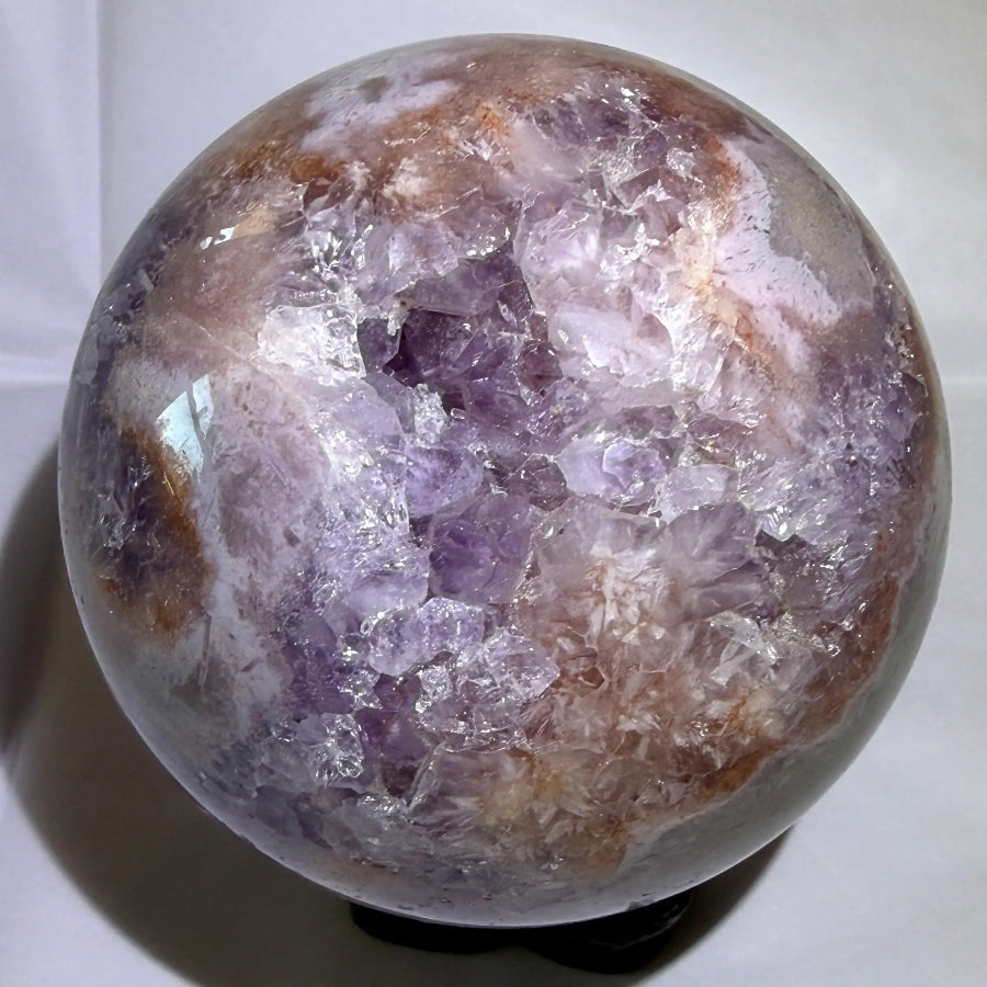 Amethyst Sphere | Geode/Druzy Pocket | 3.07 in Diameter
