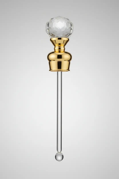 Purple fairy perfume bottle stopper with glass applicator rod