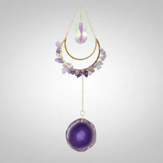 Close up of Amethyst Window Prism