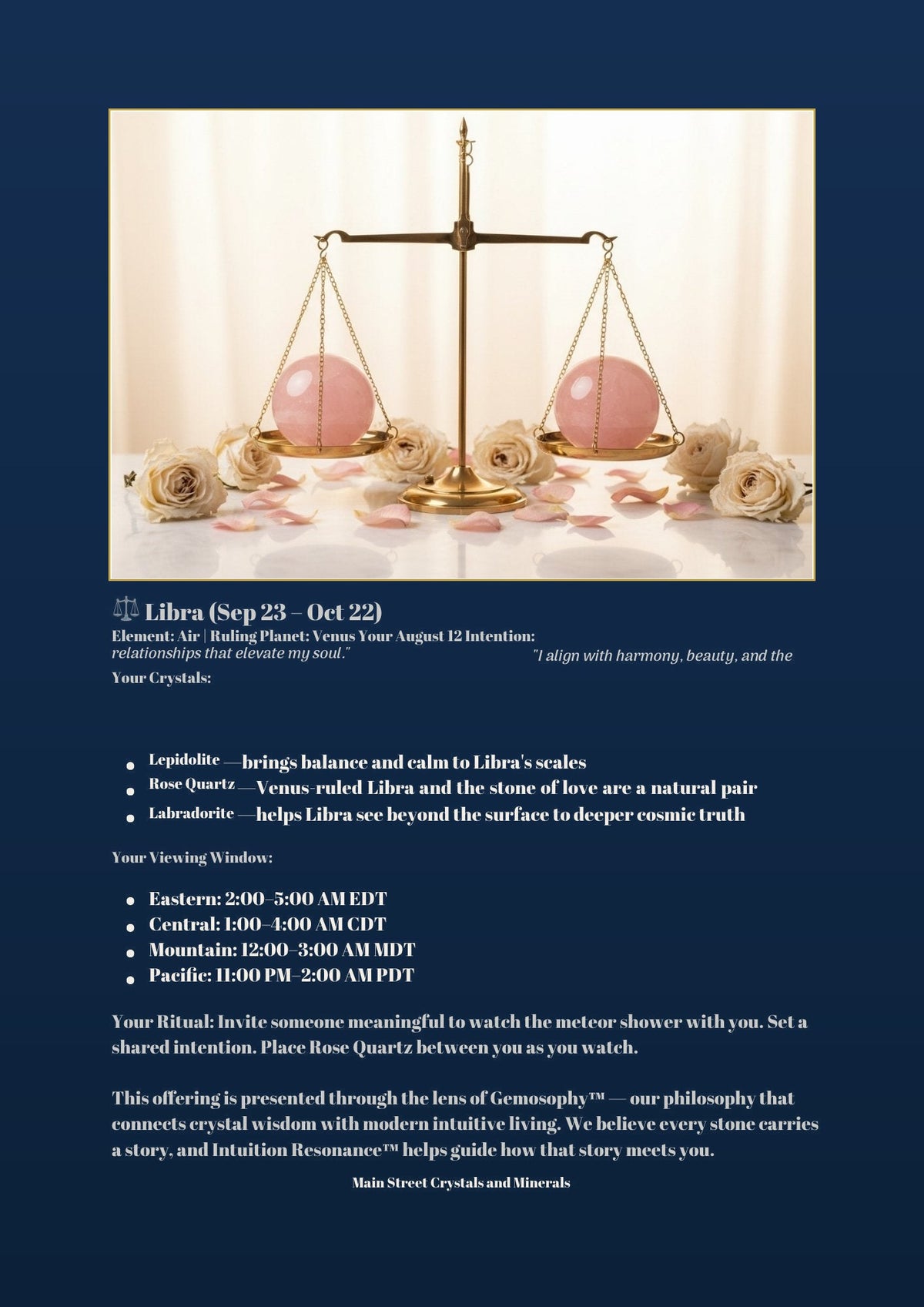 Libra Cosmic Crystal Guide