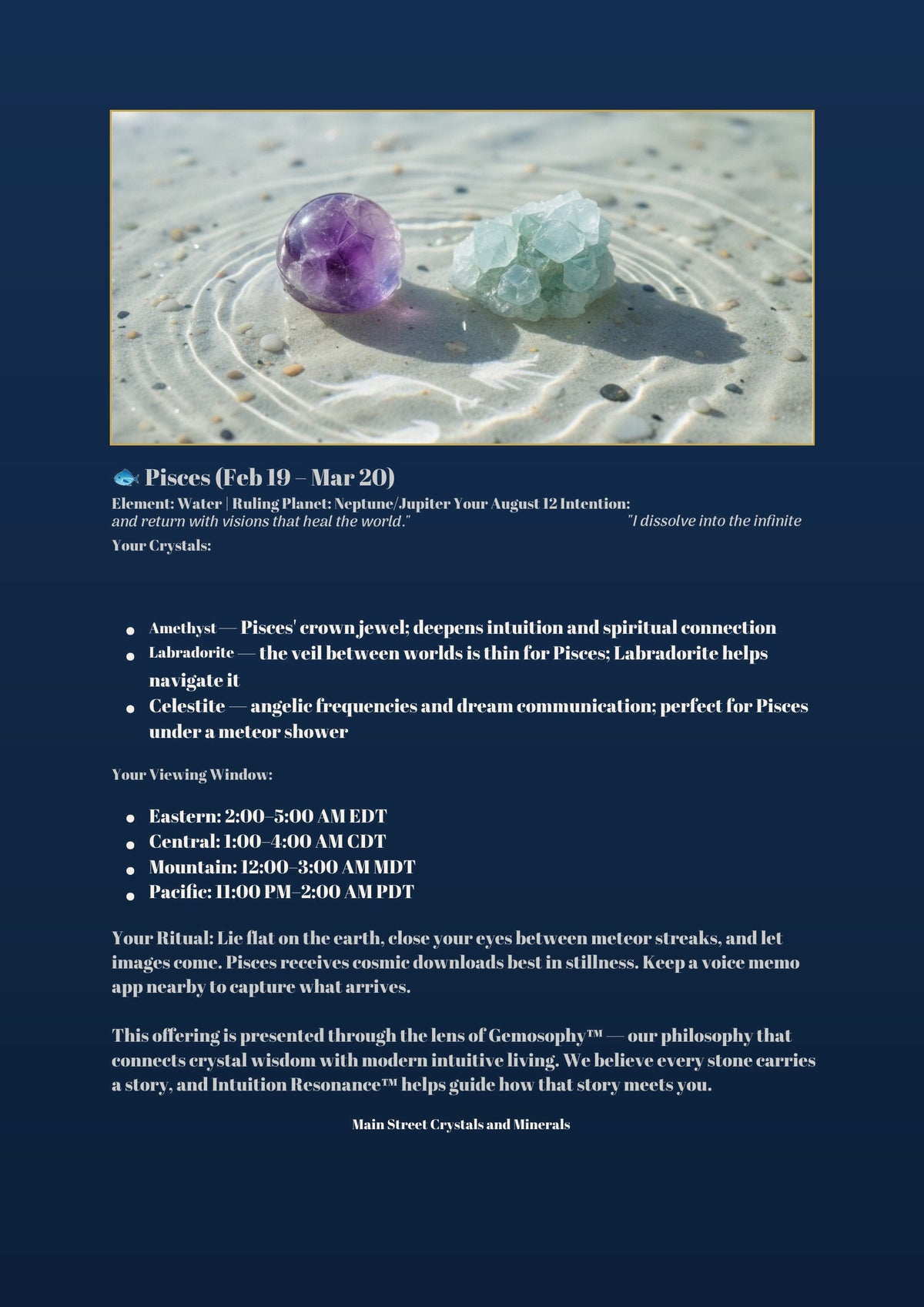 Pisces Cosmic Crystal Guide