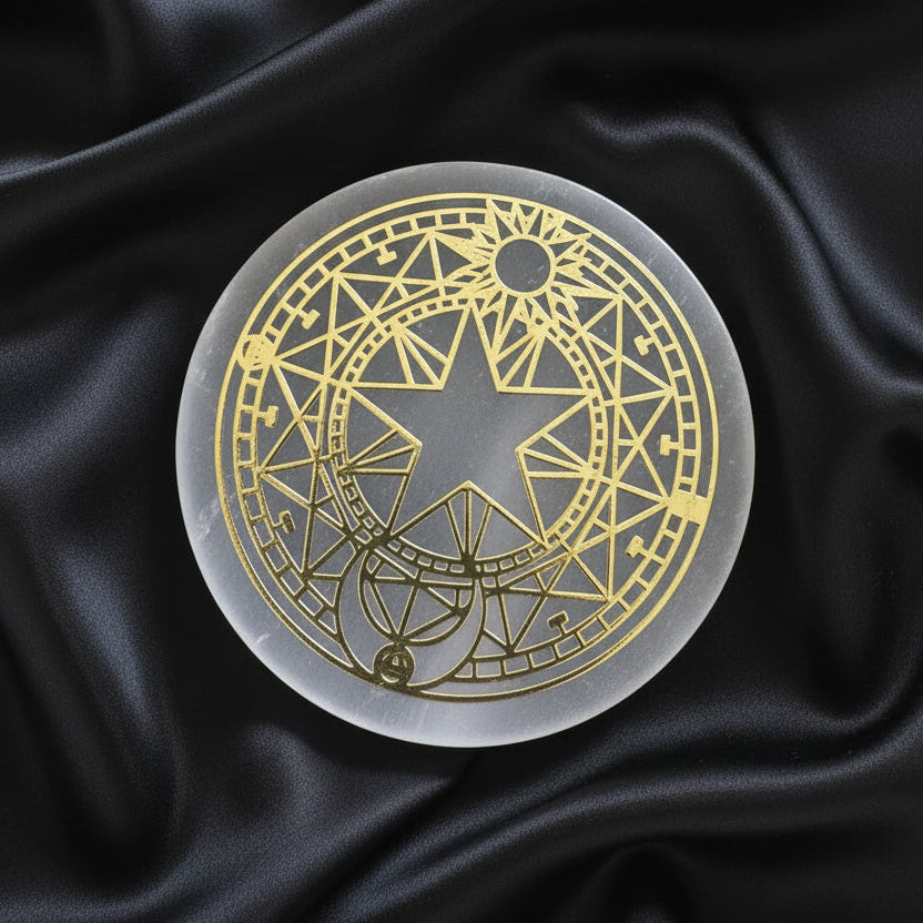 Sakura’s Magic Circle Selenite Charging Plate