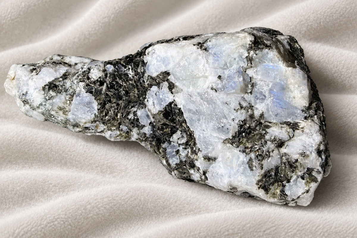Moonstone Tourmaline Raw Specimen