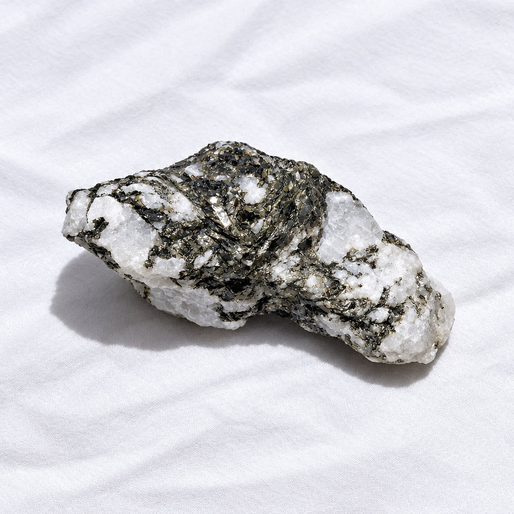 Rainbow Moonstone/Tourmaline Specimen | Calming, Healing | Wt 4.16 oz