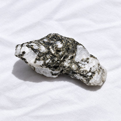 Rainbow Moonstone/Tourmaline Specimen | Calming, Healing | Wt 4.16 oz