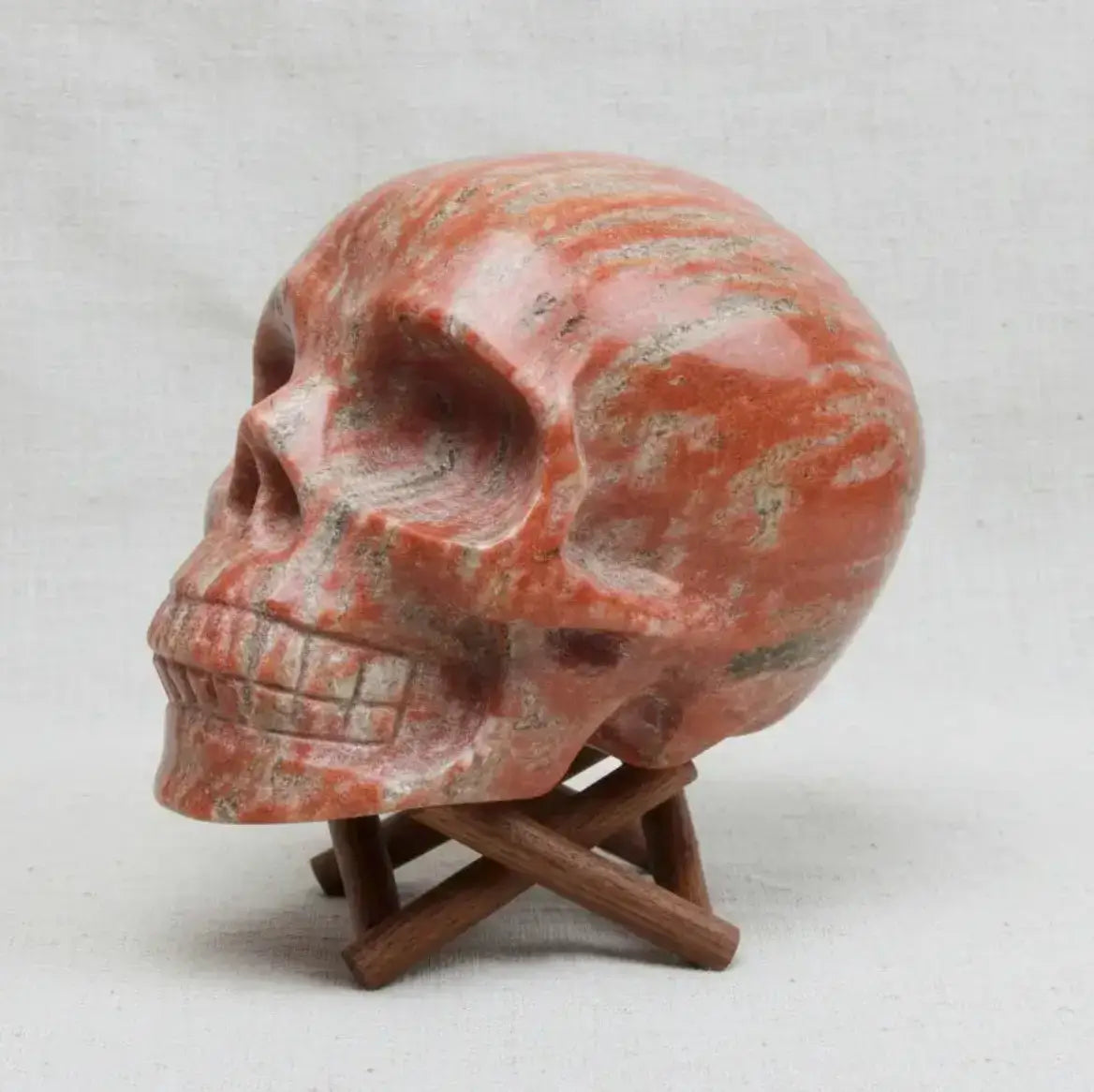 Brecciated Jasper Skull, Grounding, Earthy Stability — additional view 6