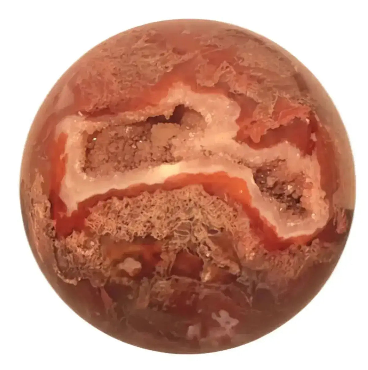 Carnelian Crystal Sphere | Abundance and Prosperity