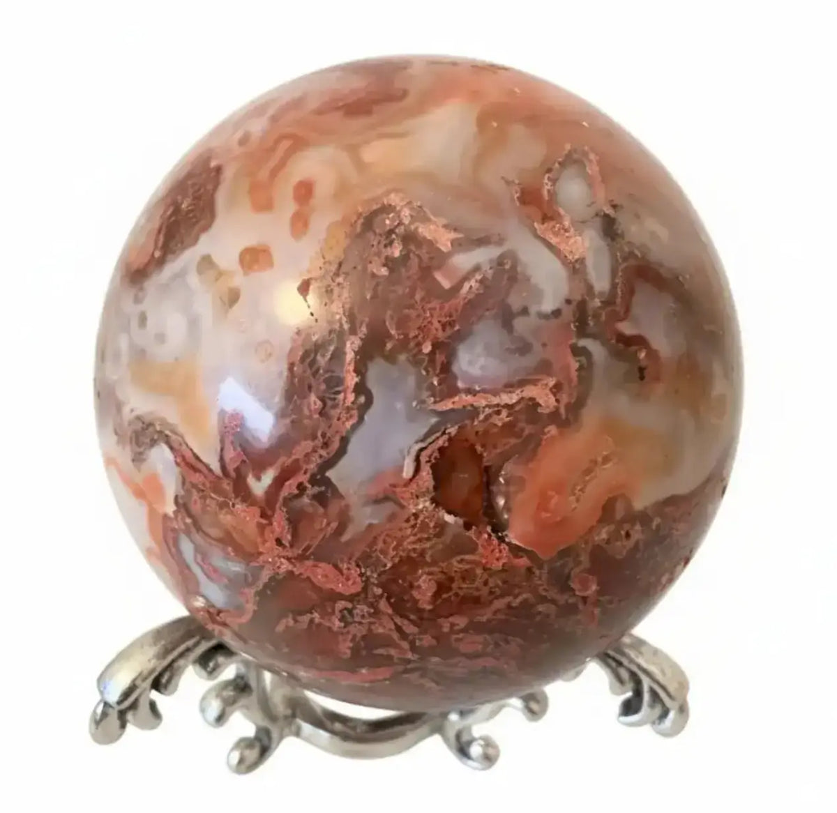 Carnelian Crystal Sphere | Abundance and Prosperity