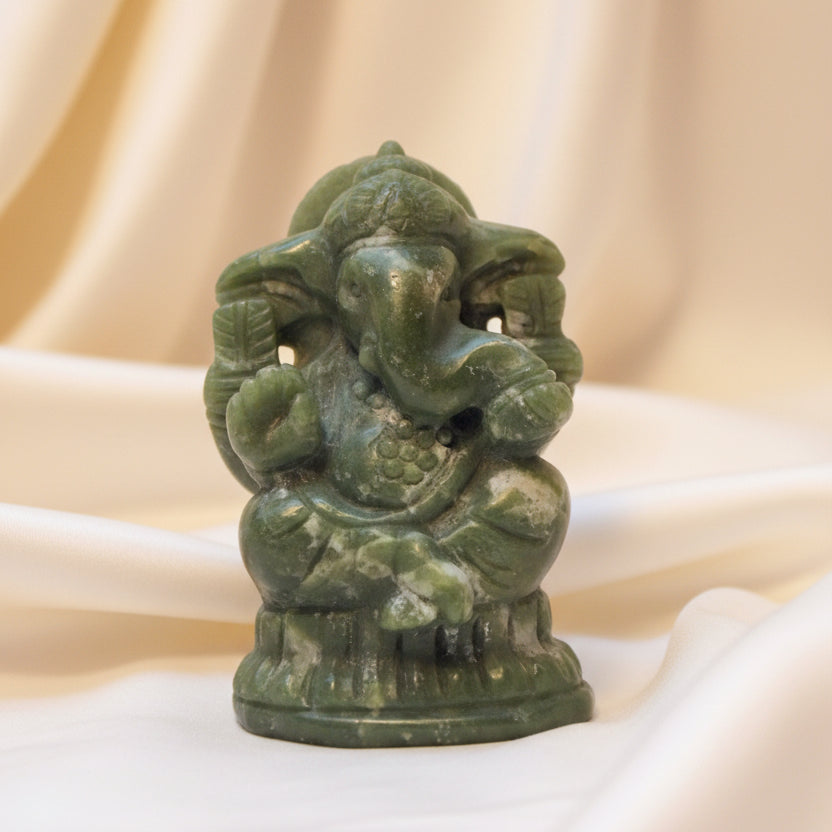 Serpentine Ganesha Figurine 