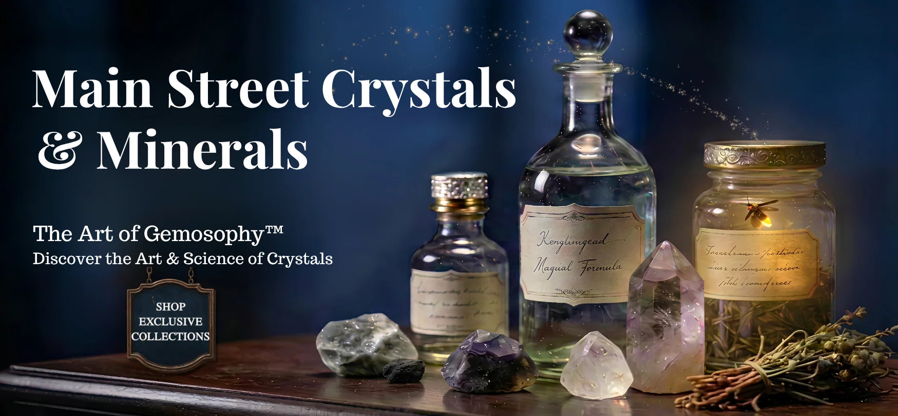 Main Street Crystals and Minerals Hero Banner