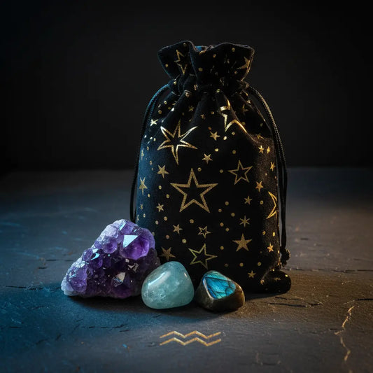 Aquarius Zodiac Charm Bag for Crystal Set — additional view 2