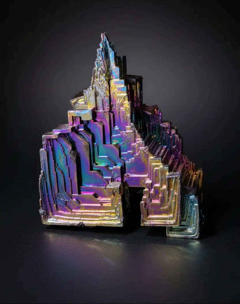 close up showing obvious layer formation - beautiful bright rainbow colors