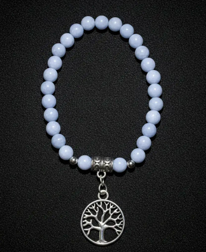Angelite Bracelet for Tree of Life Charm — additional view 2