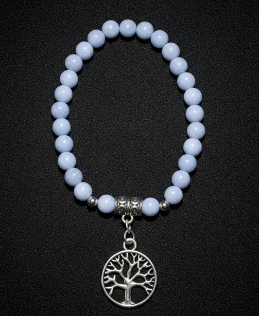 Angelite Bracelet for Tree of Life Charm — additional view 2