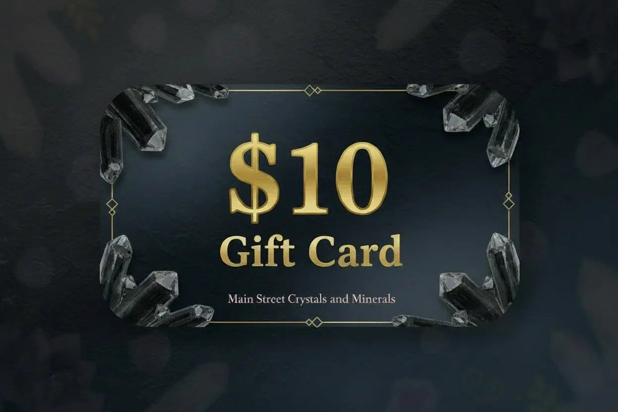 Crystal gift card for him ten dollar option