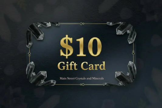 Crystal gift card for him ten dollar option