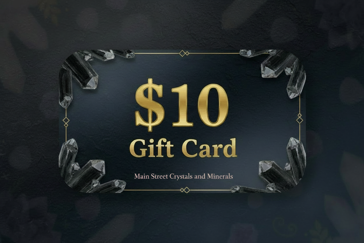 Crystal gift card for him ten dollar option