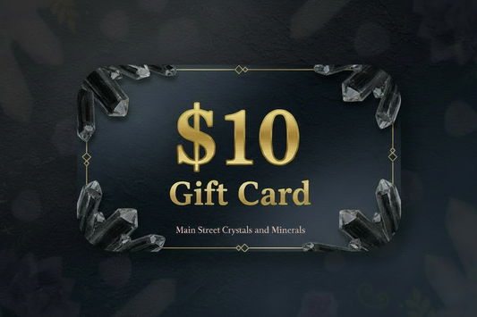 Crystal gift card for him ten dollar option