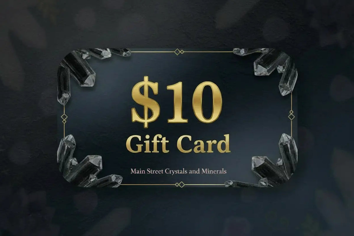 Crystal gift card for him ten dollar option