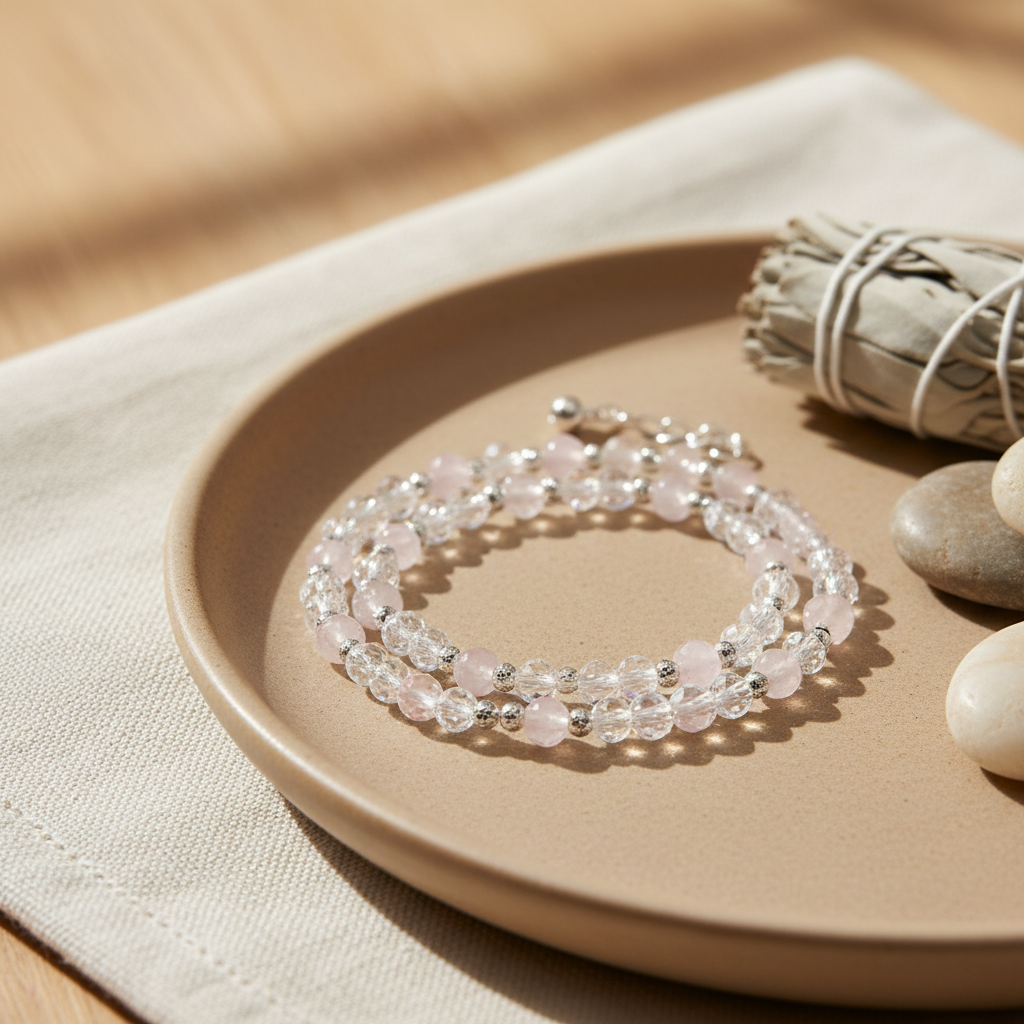 Free gift crystal bracelet with natural stone beads