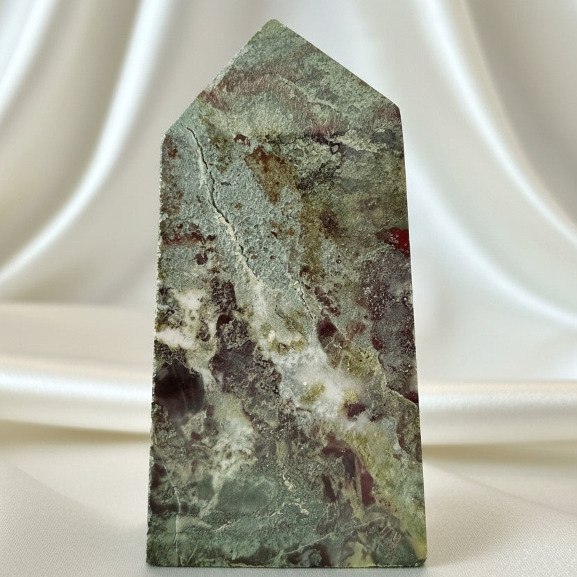 front view of dragons blood mini tower. 