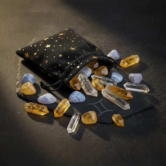 Gemini Zodiac Charm Bag for Crystal Set