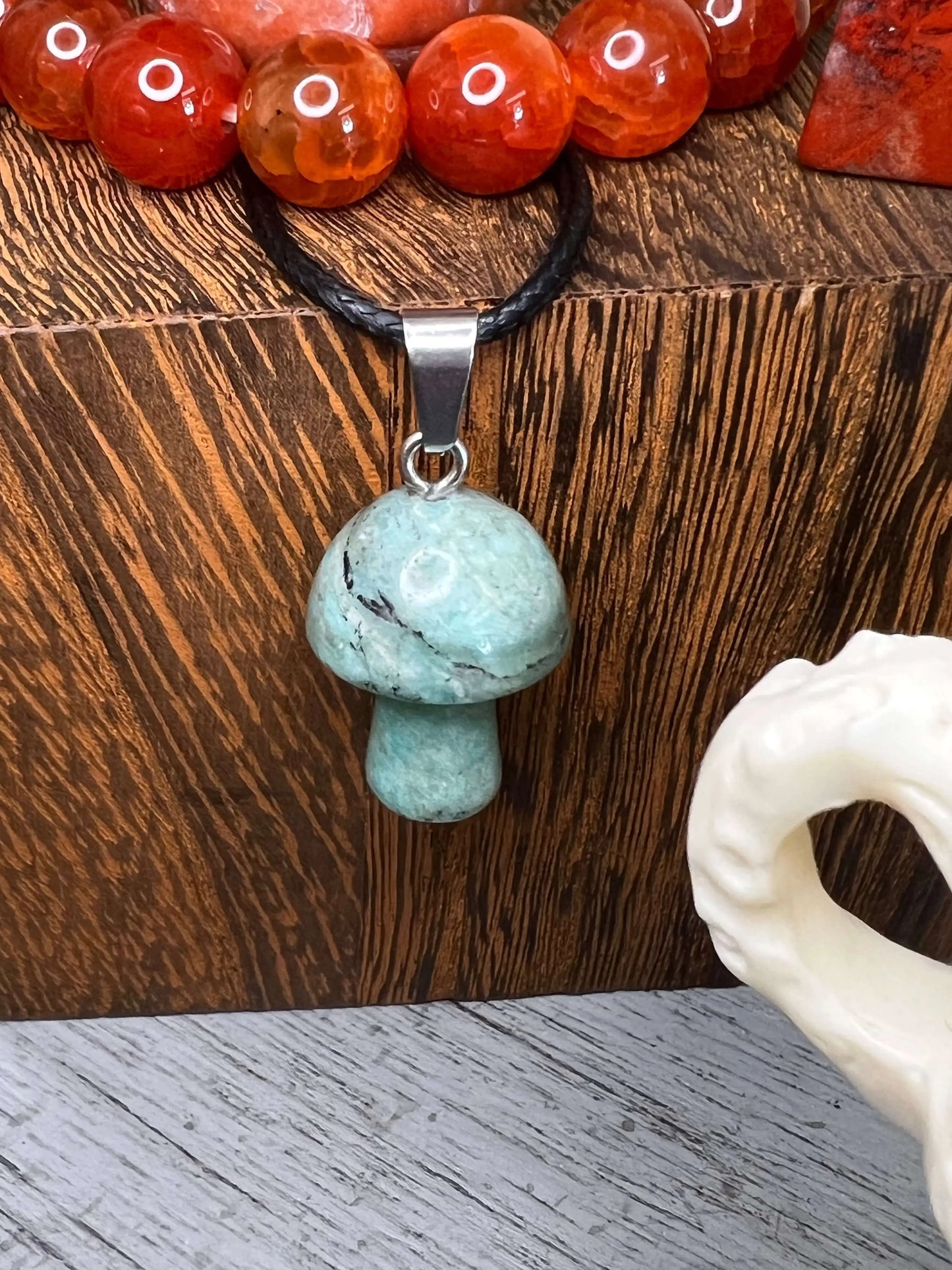 Red Agate Warrior crystal set with carved character figures