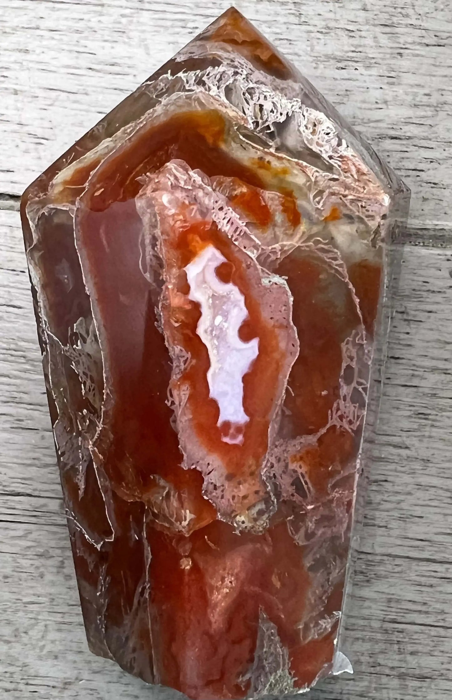 Red Agate Warrior crystal figure from Alice in Wonderland set
