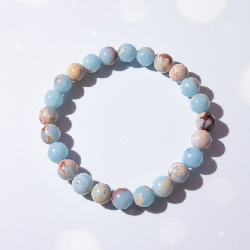 Imperial Jasper Bead Bracelet 8 mm elastic band