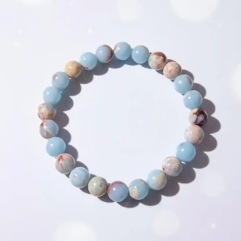 Imperial Jasper Bead Bracelet 8 mm elastic band