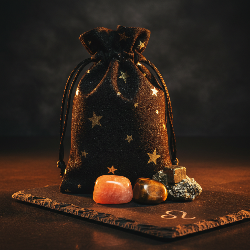 Leo Zodiac Charm Bag | Crystal Set