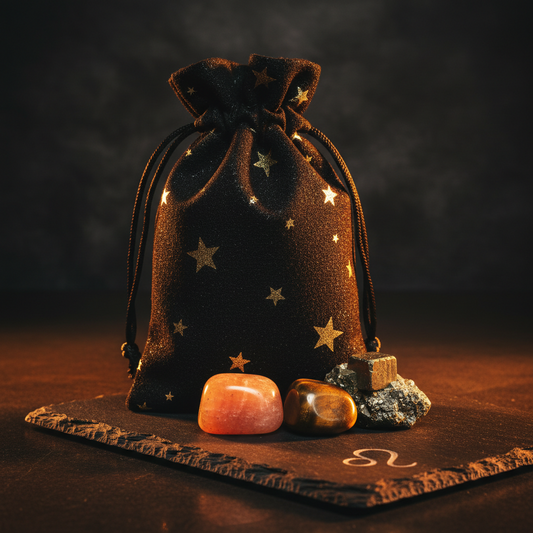 Leo Zodiac Charm Bag | Crystal Set