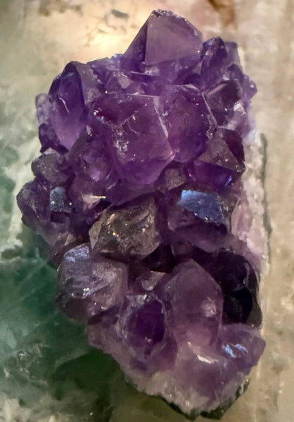 Raw Amethyst crystal cluster with deep purple points from Emotional Support & Anxiety Relief Crystal Set	