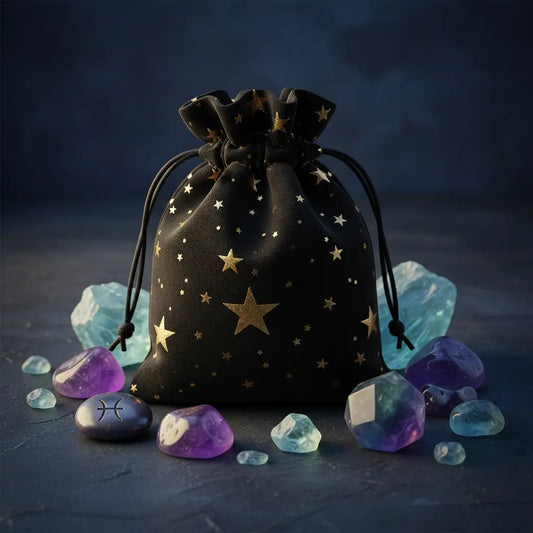 Pisces Zodiac Charm Bag for Crystal Set