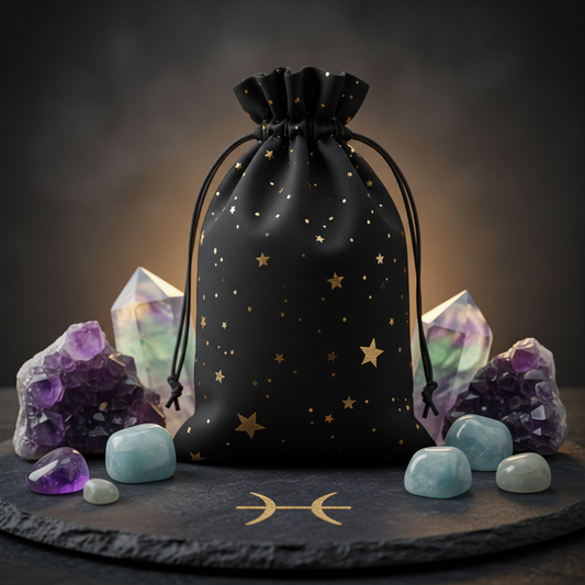 Pisces Zodiac Charm Bag | Crystal Set