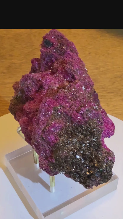 Rhodonite Sphere and Freeform Bundle with Pink Opal Bee | Supports Self-Love and Emotional Healing