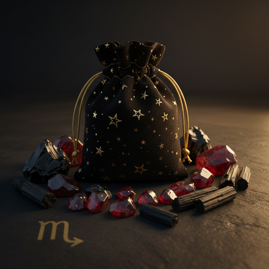 Scorpio Zodiac Charm Bag | Crystal Set