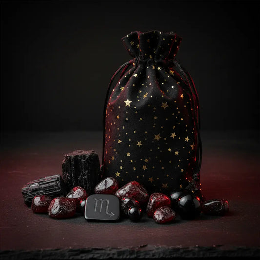 Scorpio Zodiac Charm Bag for Two Bracelets and Crystal Set — additional view 2